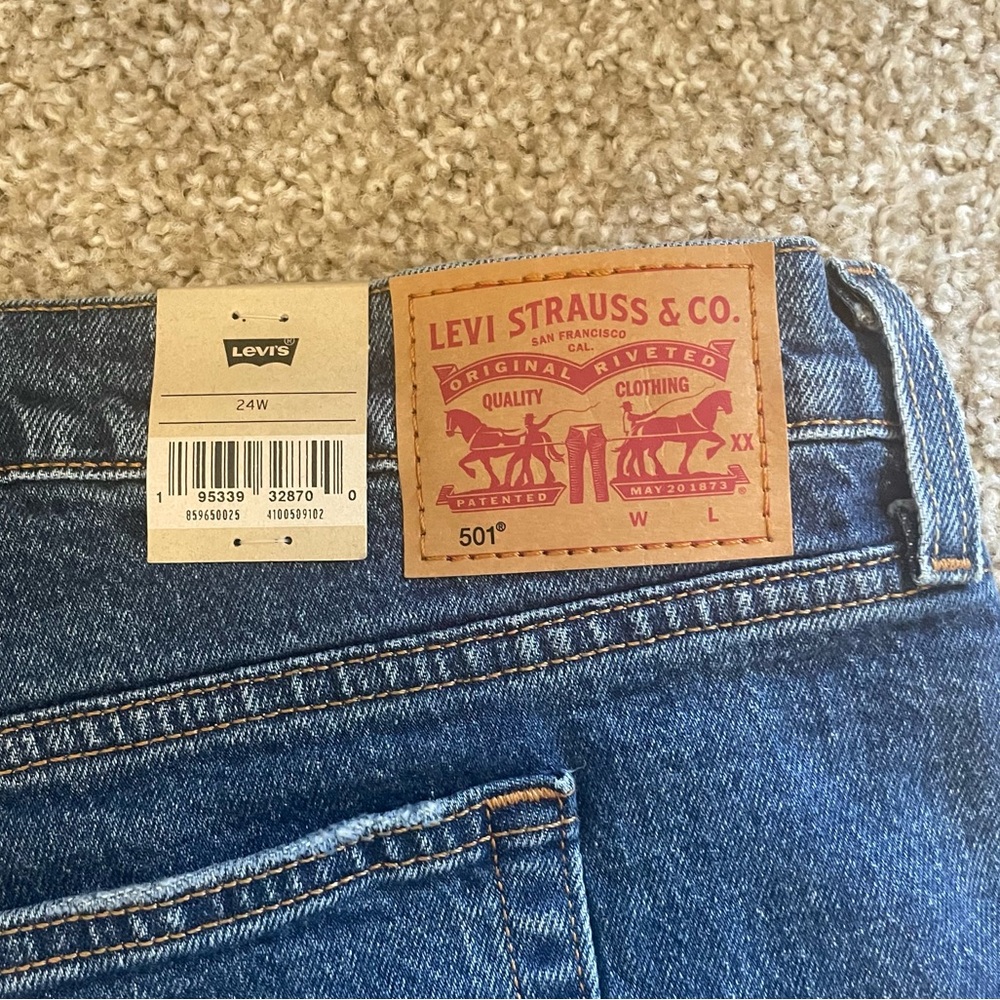 Levi 501 Jean shorts (Plus Size)